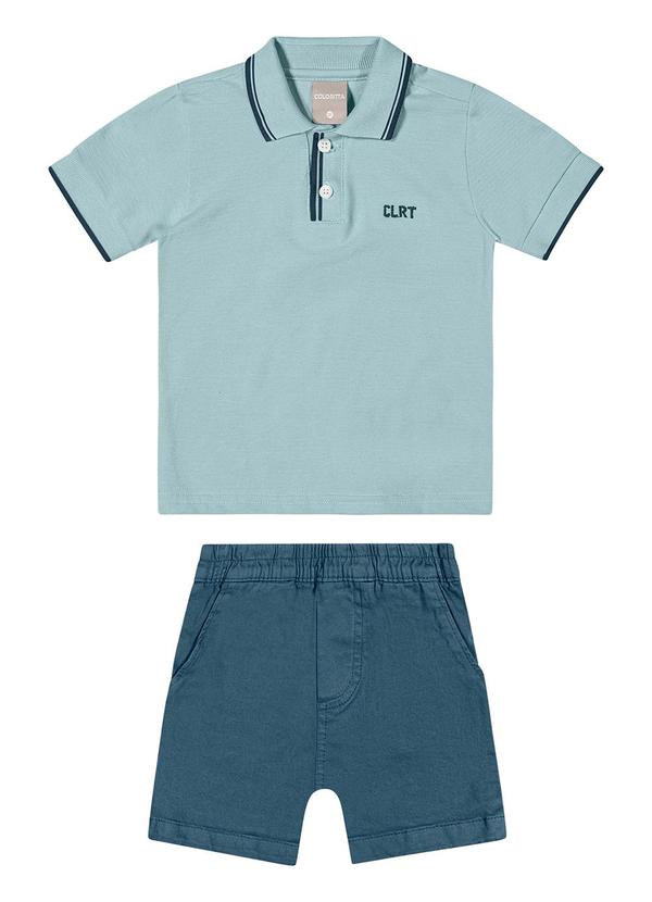 Colorittá - Conjunto Infantil Menino Polo Colorittá Azul