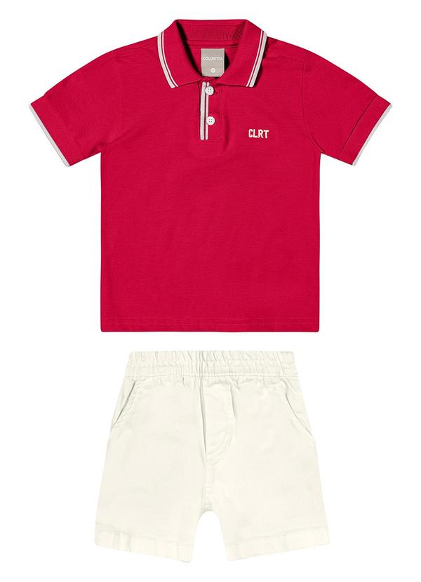 Colorittá - Conjunto Infantil Menino Polo Colorittá Vermelho 3