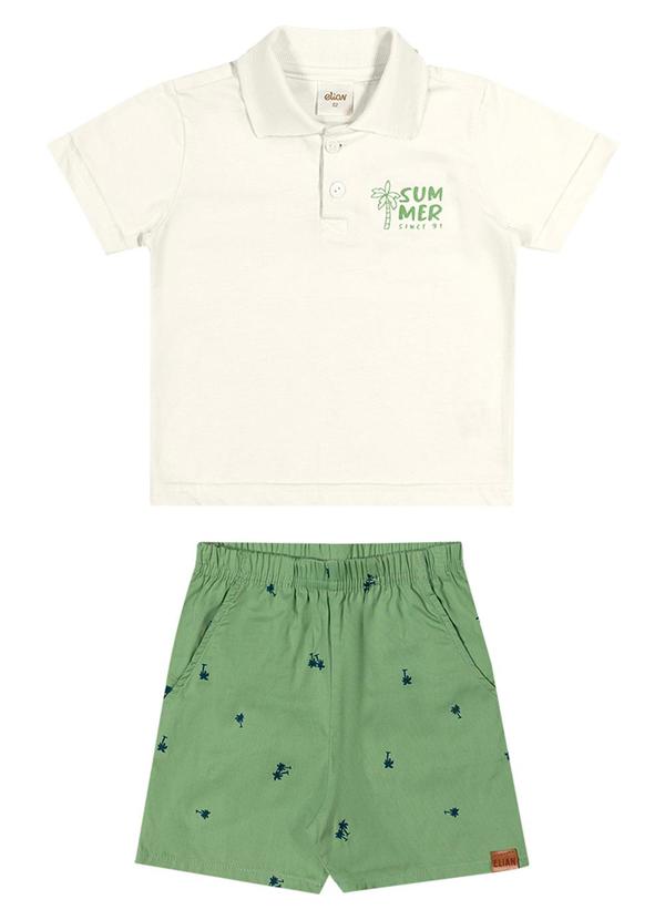 Elian - Conjunto Infantil Menino Polo Summer Elian Bege 1