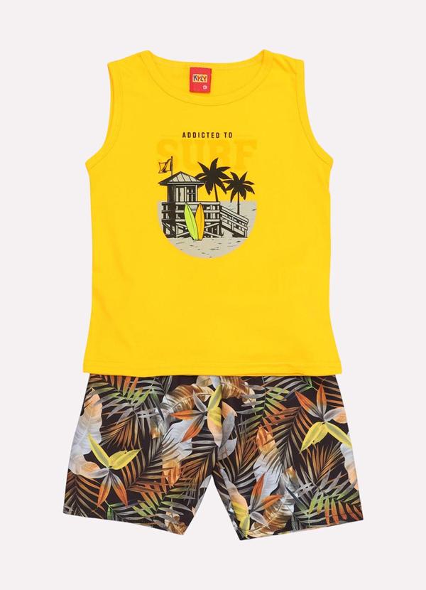 Kyly - Conjunto Infantil Menino Praia Amarelo 2