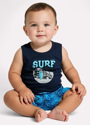 Kyly - Conjunto Infantil Menino Praia Azul - KYLY
