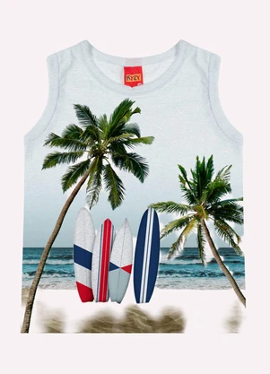 Kyly - Conjunto Infantil Menino Praia Cinza - KYLY