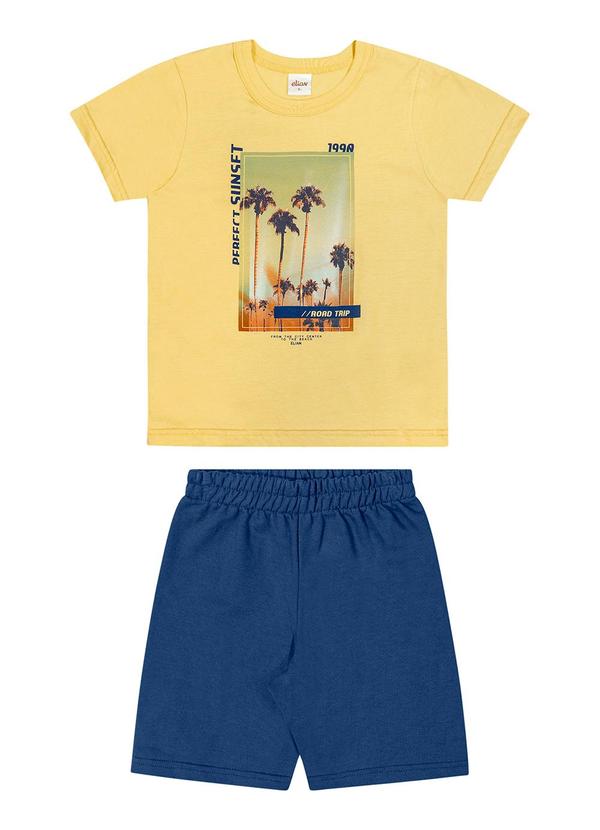 Elian - Conjunto Infantil Menino Praia Elian Amarelo