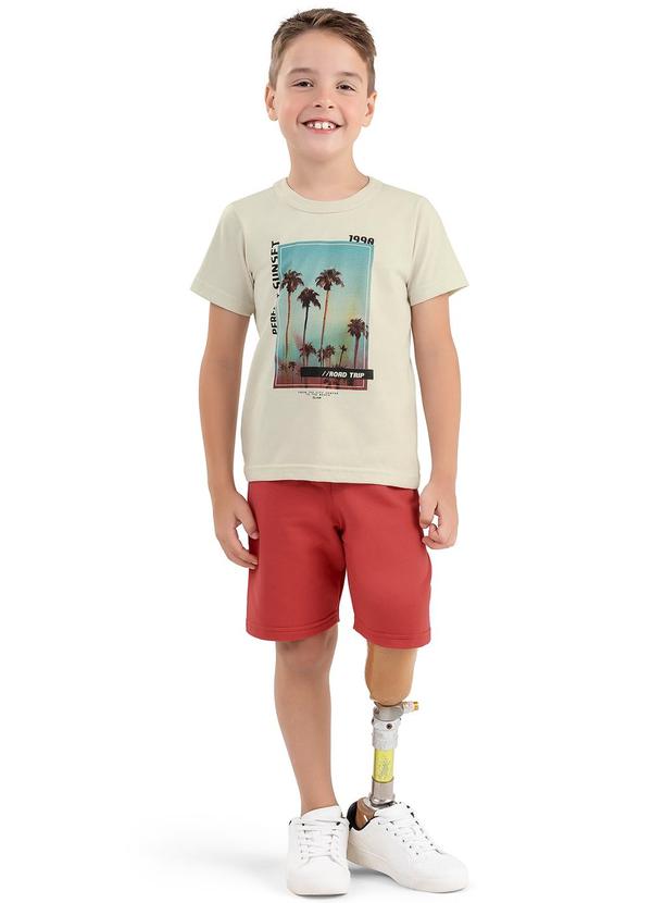 Elian - Conjunto Infantil Menino Praia Elian Cinza