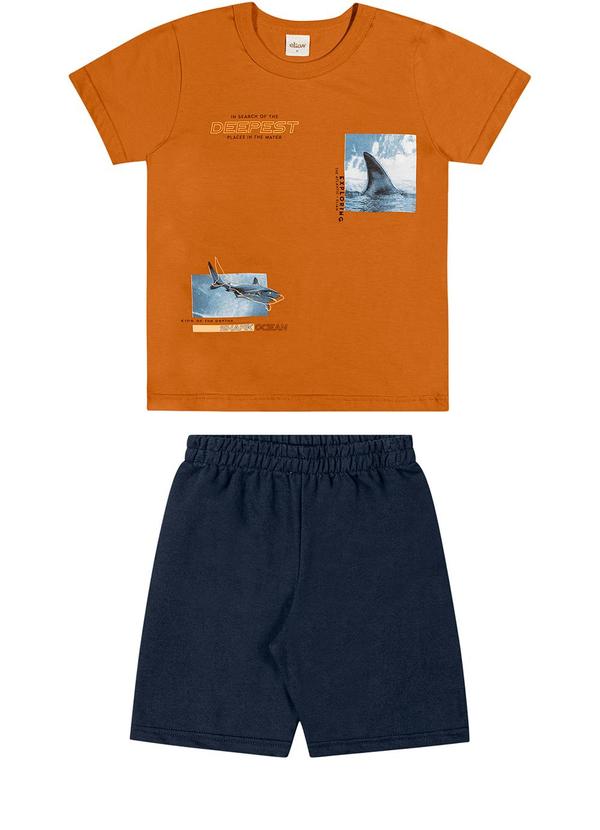 Elian - Conjunto Infantil Menino Praia Elian Laranja