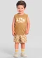 Brandili - Conjunto Infantil Menino Praiano Azul - variação: Marrom
