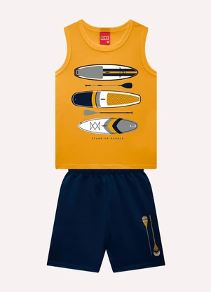 Kyly - Conjunto Infantil Menino Prancha Amarelo - KYLY