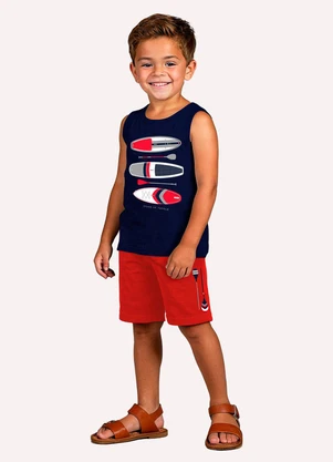 Kyly - Conjunto Infantil Menino Prancha Azul Marinho - KYLY