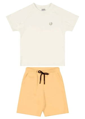 Colorittá - Conjunto Infantil Menino Raglan Easemove Bege - COLORITTÁ