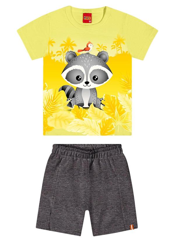 Kyly - Conjunto Infantil Menino Raposa Amarelo