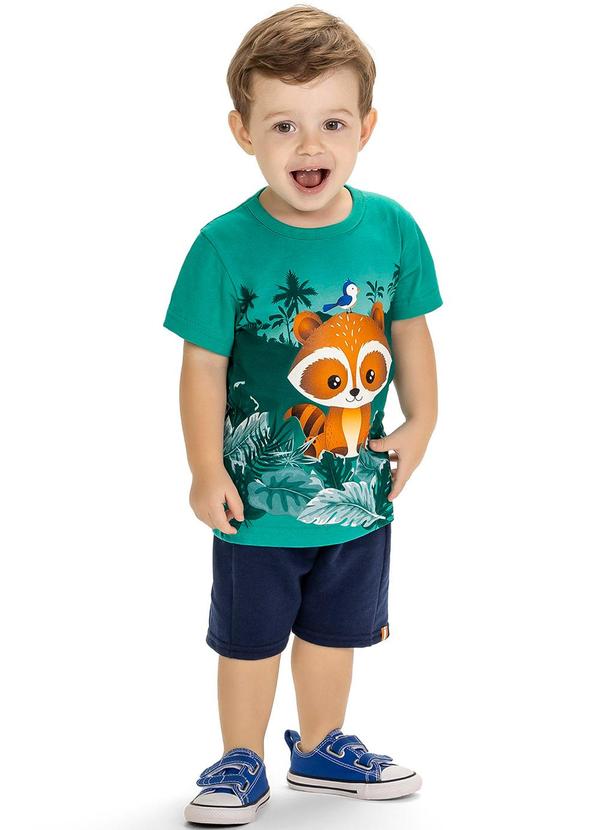 Kyly - Conjunto Infantil Menino Raposa Verde