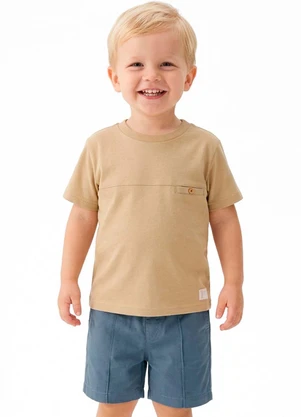 Colorittá - Conjunto Infantil Menino Recorte Frontal Bege - COLORITTÁ