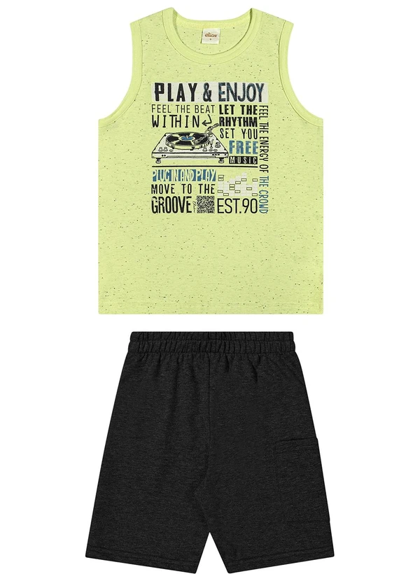 Elian - Conjunto Infantil Menino Regata Ritmos Verde 2