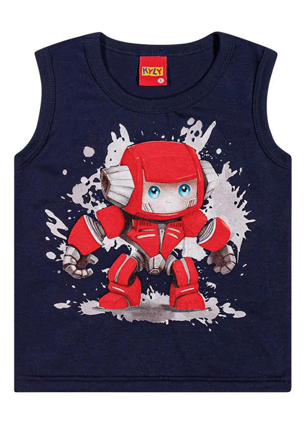 Kyly - Conjunto Infantil Menino Robô Azul Marinho 3