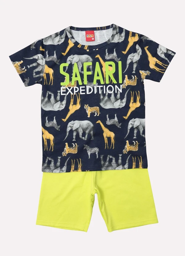 Kyly - Conjunto Infantil Menino Safari Azul 2