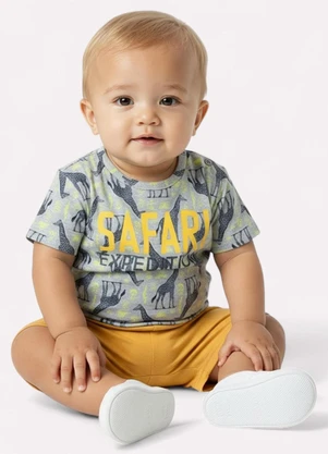 Kyly - Conjunto Infantil Menino Safari Cinza - KYLY