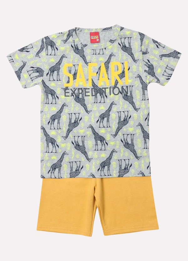 Kyly - Conjunto Infantil Menino Safari Cinza 2