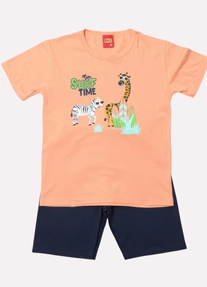 Kyly - Conjunto Infantil Menino Safari Laranja - KYLY