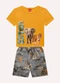 Kyly - Conjunto Infantil Menino Selva Cinza - variação: Amarelo