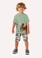 Kyly - Conjunto Infantil Menino Selva Cinza - variação: Verde