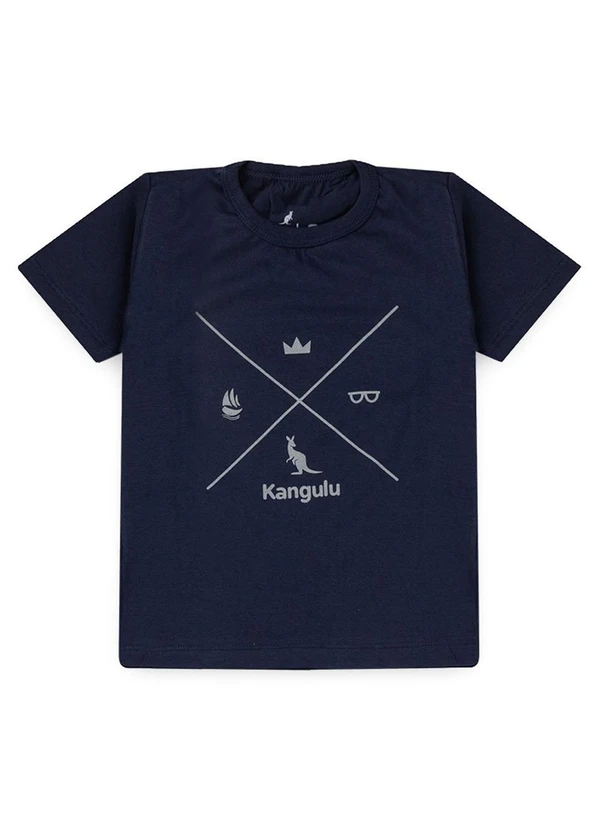 Rosa Azul - Conjunto Infantil Menino Símbolos Kangulu Azul 2