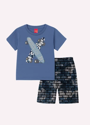 Kyly - Conjunto Infantil Menino Skate Azul - KYLY