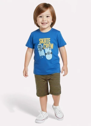 Kyly - Conjunto Infantil Menino Skate Azul - KYLY