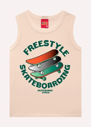 Kyly - Conjunto Infantil Menino Skate Bege - KYLY