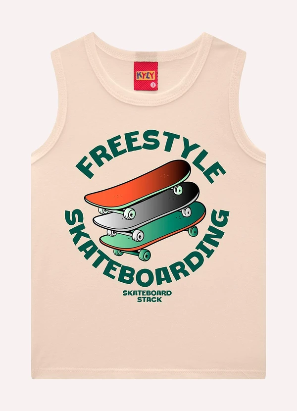 Kyly - Conjunto Infantil Menino Skate Bege 2
