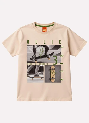 Kyly - Conjunto Infantil Menino Skate Bege - KYLY