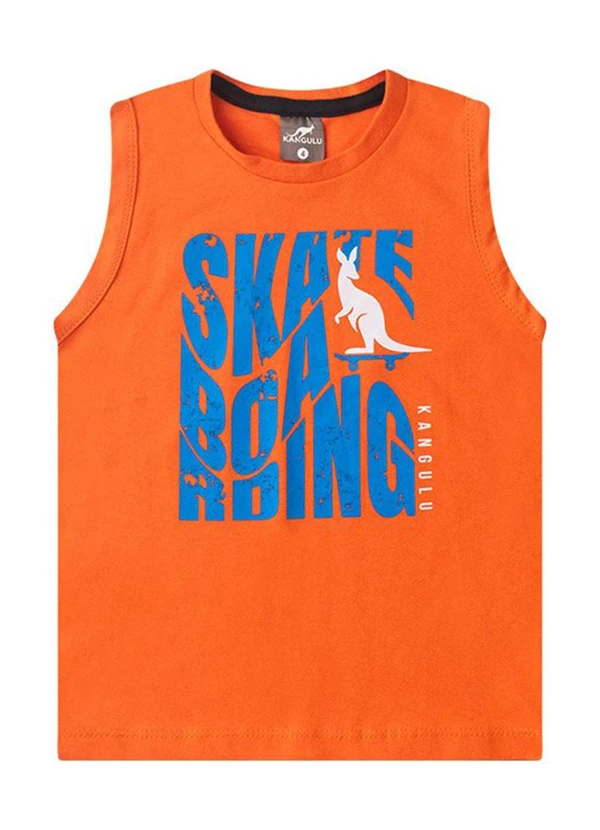 Rosa Azul - Conjunto Infantil Menino Skate Boarding Laranja 3