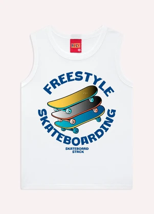 Kyly - Conjunto Infantil Menino Skate Branco - KYLY