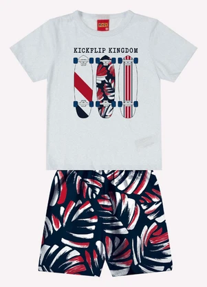 Kyly - Conjunto Infantil Menino Skate Cinza - KYLY