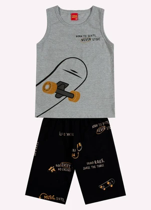Kyly - Conjunto Infantil Menino Skate Cinza - KYLY