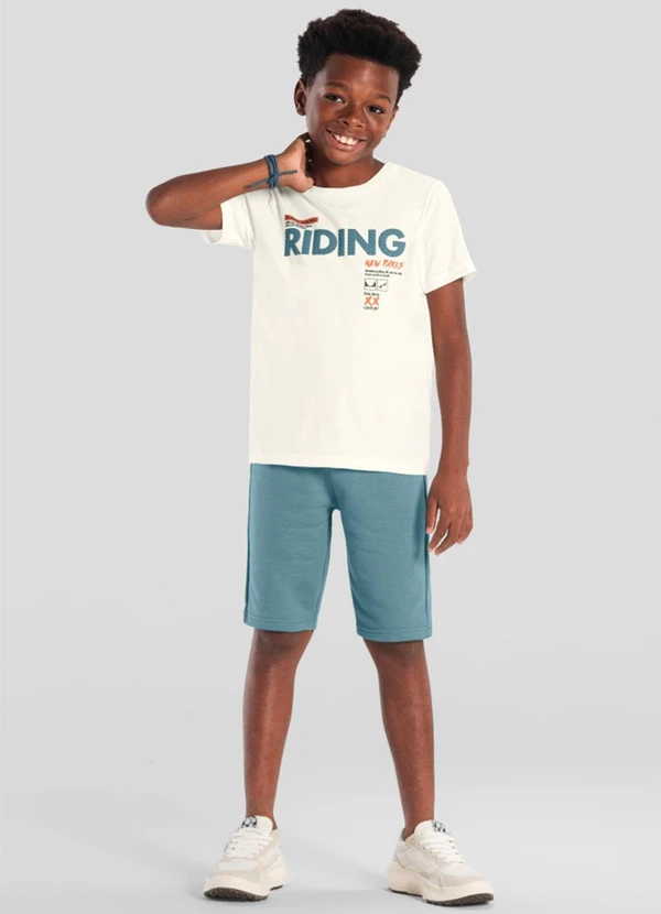 Brandili - Conjunto Infantil Menino Skate em Puff Natural 1