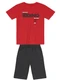 Brandili - Conjunto Infantil Menino Skate em Puff Vermelho - variação: Vermelho