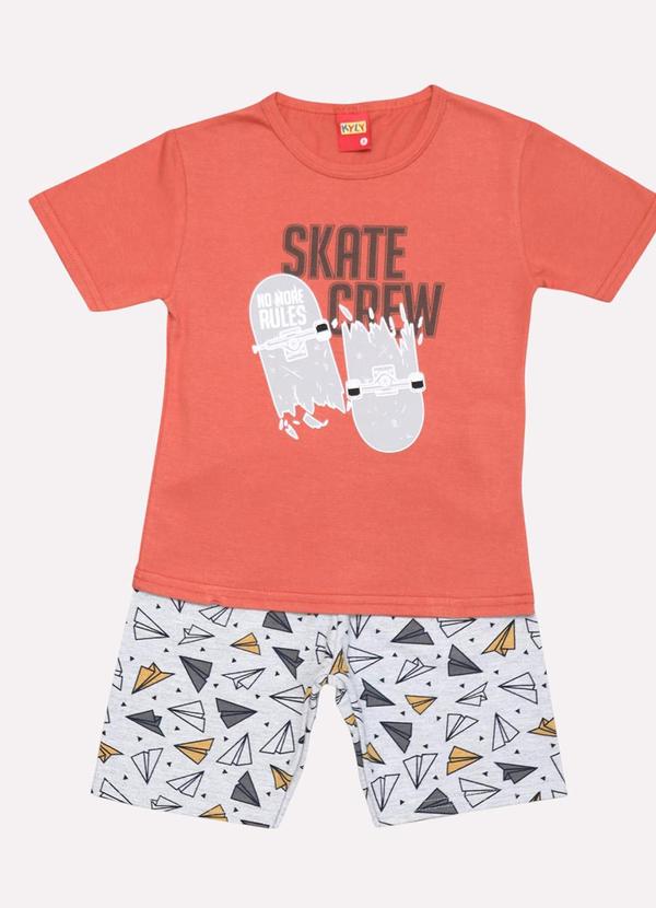 Kyly - Conjunto Infantil Menino Skate Laranja 2