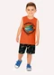 Kyly - Conjunto Infantil Menino Skate Bege - variação: Laranja
