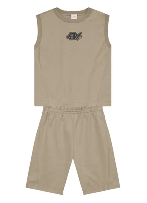 Brandili - Conjunto Infantil Menino Skate Marrom - BRANDILI