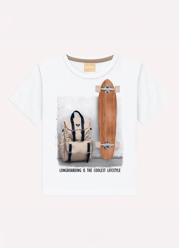 Milon - Conjunto Infantil Menino Skate Branco 2