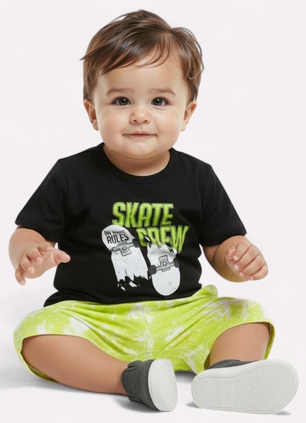 Kyly - Conjunto Infantil Menino Skate Preto 2