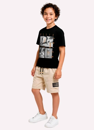 Kyly - Conjunto Infantil Menino Skate Preto - KYLY