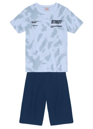 Brandili - Conjunto Infantil Menino Skatista Azul - BRANDILI