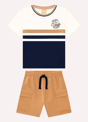 Conjunto Infantil Menino Submarino Milon (Bege) - MILON