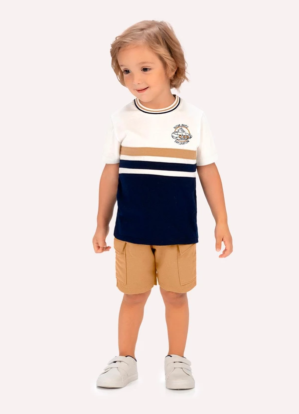 Milon - Conjunto Infantil Menino Submarino Milon Bege 1