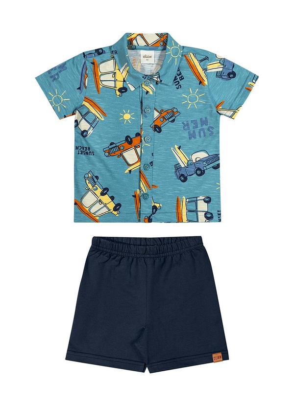 Elian - Conjunto Infantil Menino Sunset Elian Azul 2