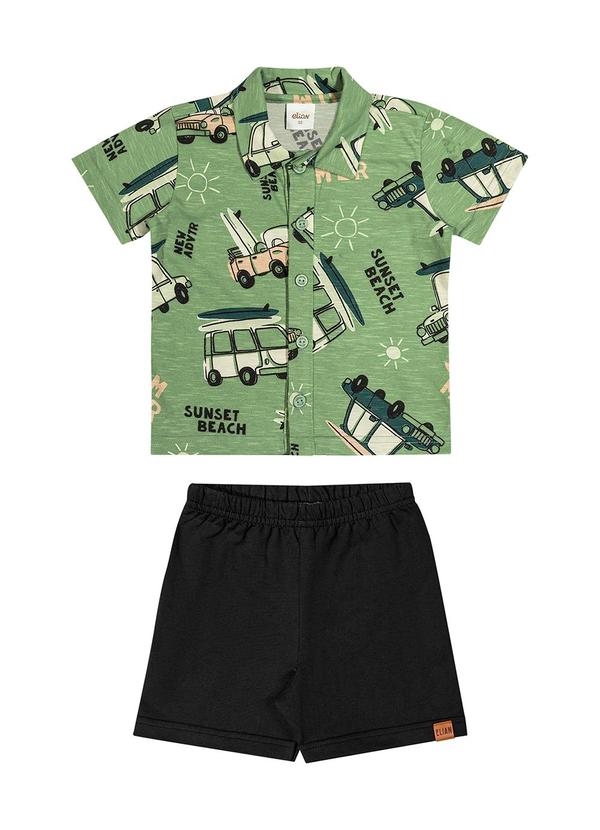 Elian - Conjunto Infantil Menino Sunset Elian Verde 1