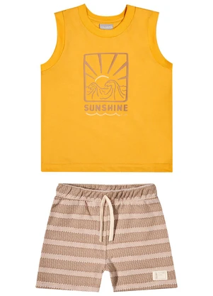 Colorittá - Conjunto Infantil Menino Sunshine Relevo Amarelo - COLORITTÁ
