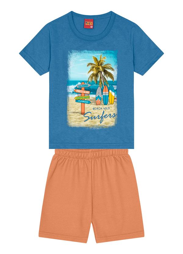 Kyly - Conjunto Infantil Menino Surf Azul