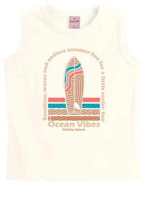 Brandili - Conjunto Infantil Menino Surf Bege - BRANDILI